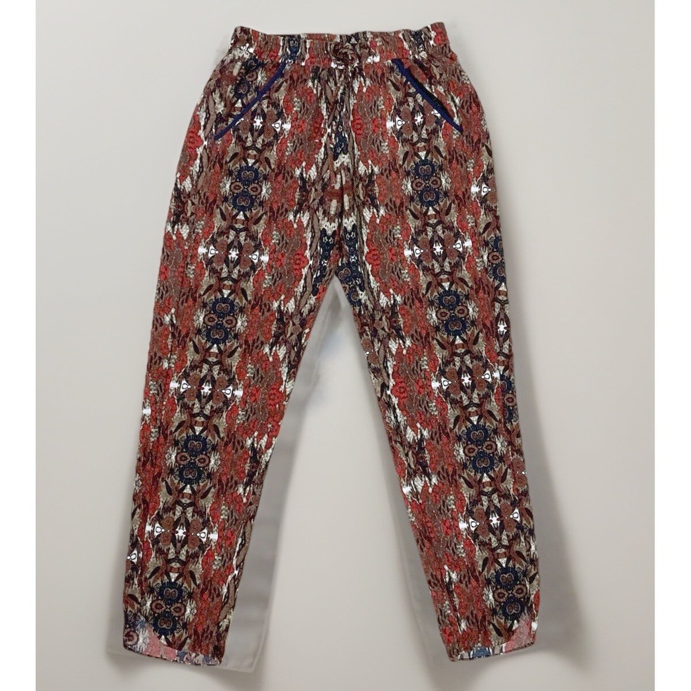 Anthropologie Cartonnier Pants Flowing Geometric Colorful Fall Sz XS